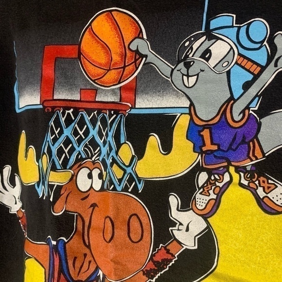 VINTAGE 1993 Rocky and Bullwinkle T- shirt - Picture 3 of 7